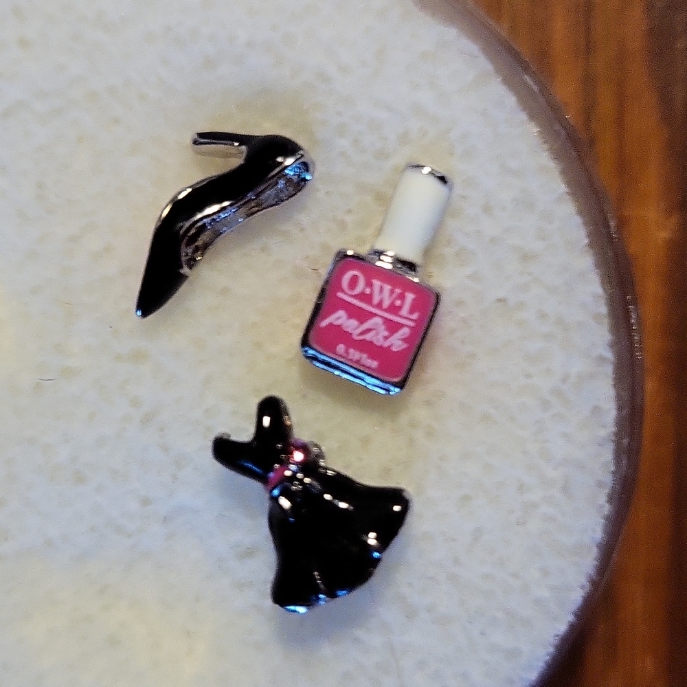Origami Owl charm set of 3